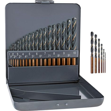 Alpen Metallbohrer-Set, DIN 338 RN, 1-10mm (1/2)