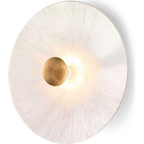 Kolarz MOON - Applique Murale Lifestyle Verre Extra Large Mat - Fini Blanc Soleil, 1x E27 (1/5)