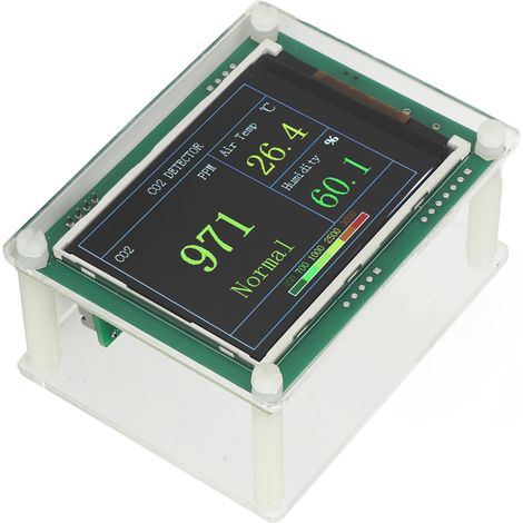 Moniteur de qualité de l'air, détecteur précis de qualité de l'air, détecteur numérique de CO2, testeur de dioxyde de carbone, analyseur d'air pour la maison et le bureau (1/5)