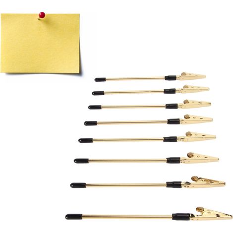 10 vergoldete Notizzettelhalter aus Metall, leicht und dennoch robust, perfekt für Partys und Hochzeiten.