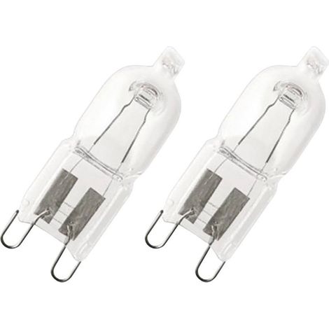 Osram – Ampoule halogène Eco G9 50W blanc chaud – Culot à ergots – Tension 230V – Lot de 2 – Durée de vie 2000h – Flux lumineux 740lm