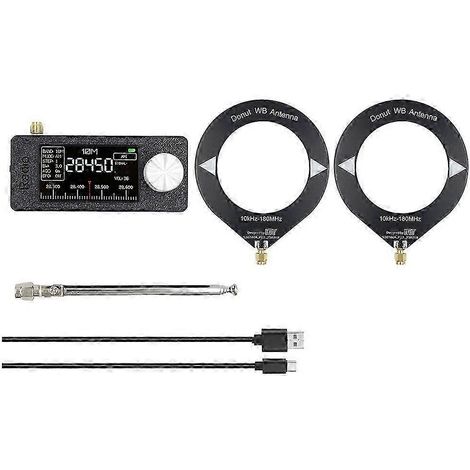 Récepteur radio miniature SI4732 10 kHz-180 MHz AM/FM HF/SW/MW/VHF, mini radio de poche avec 3 antennes simples WHBYV (1/4)