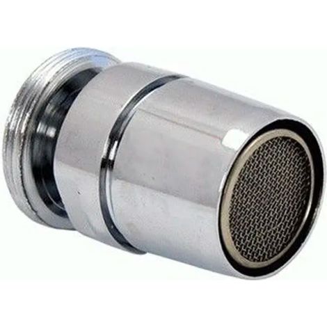 AERATORE MASCHIO CON SNODO IN OTTONE CROMATO PER MISCELATORE MM 24x1 Idroweb