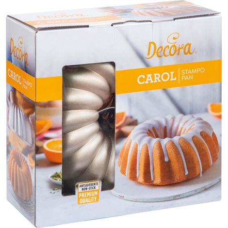 Decora 0080114 Stampo Antiaderente Carol Ø 24 X 10 h Cm, In Alluminio Pressofuso, per realizzare preparazioni dolci e salate. (1/5)