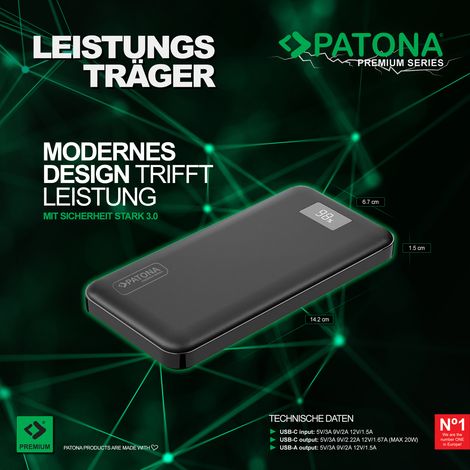 PATONA Premium Powerbank Stark 3.0 PD20W 10.000mAh (1/4)