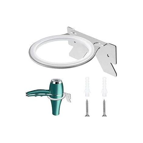 Stainless Steel Hair Dryer Holder Wall Mounted Hair Dryer Holders for Bedrooms Toilets (1/4)
