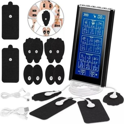 Filiyano-Appareil d'électrothérapie TENS à 36 modes - Stimulateur musculaire pour soulager la douleur, compatible avec différentes zones du corps (1/5)