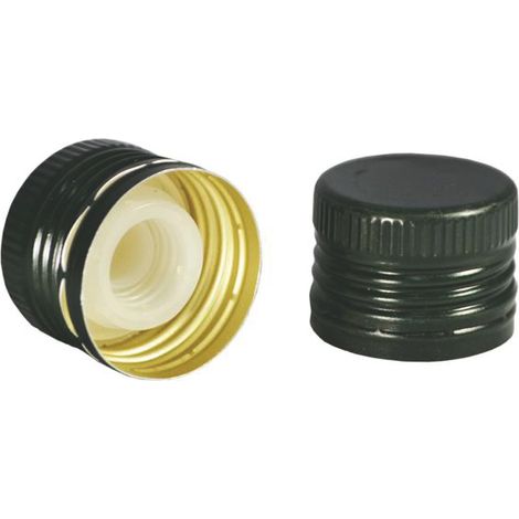 TAPPO IN ALLUMINIO CON VERSATORE PER BOTTIGLIA OLIO mm. 31,5x24 - Pz. 5