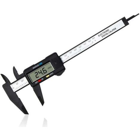 Pied a Coulisse Digital,Pied à Coulisse Numérique Classique de 150 mm / 6 Pouces Avec Grand Écran LCD pour es Mesures Externes, Internes, Profondeur et Pas Outil de Mesure Électronique (1/4)
