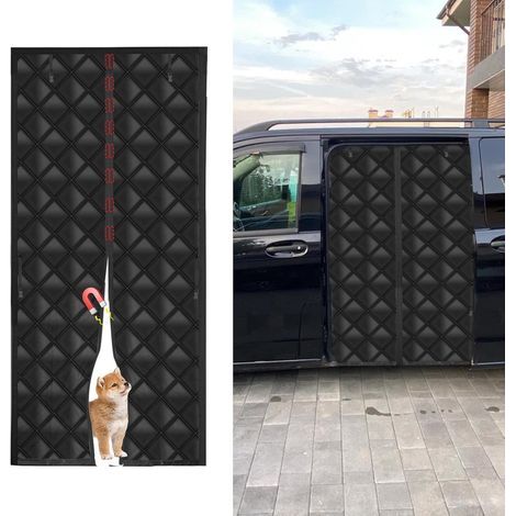 Rideau de porte isolant thermique pour camping-car, couverture de porte thermique magnétique pour porte latérale de Mercedes Sprinter (toit moyen/haut) VW Crafter (toit haut/super haut) 210,8 x (1/5)