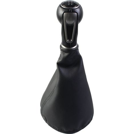 Convient aux SEAT Ibiza 4e génération : pommeau de levier de vitesses, poignée de vitesses, levier de vitesse, kit noir 5 vitesses, une pièce. Kit pommeau de levier de vitesses noir 5 vitesses pour SE (1/4)