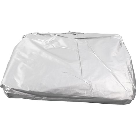 Silberne Autoabdeckung, universeller Sonnenschutz für den Außenbereich, wasserdicht, staubdicht, wetterfest, vollständige Autoabdeckung (1/5)