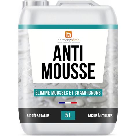 Anti Mousse - fongicide - 5 L - Harmony Béton (1/2)