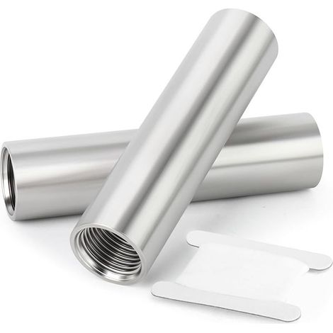 Lot de 2 raccords de tuyauterie en acier inoxydable 304 (moulé) – Mamelons 100 mm, 3/8" BSP Femelle x 3/8" BSP Femelle (1/4)