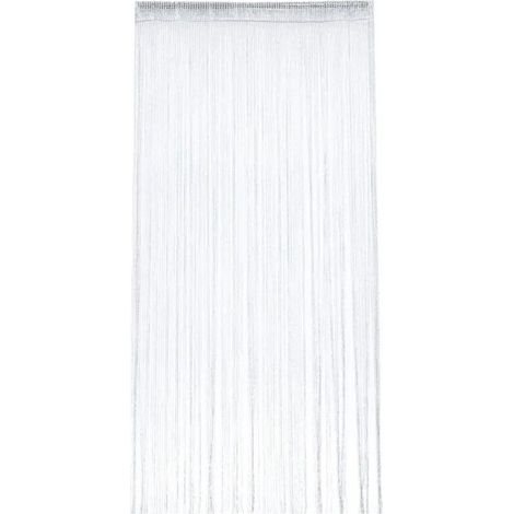 Rideaux de corde de porte, rideaux de corde, conception de gland, rideaux décoratifs, blanc (1/5)