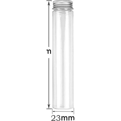 Flaconi di prova, varie dimensioni, versatili per conservazione e decorazione, tappo argentato da 30 ml, 10 pezzi (1/2)