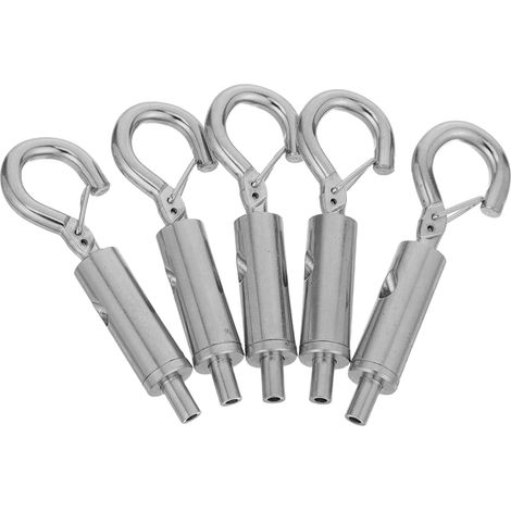 Crochets Métalliques pour Suspendre Cadres et Câbles en Fer Argenté, 5 Pièces, Support Solide sans Dommage, pour Galeries D'art et Bureaux (1/5)