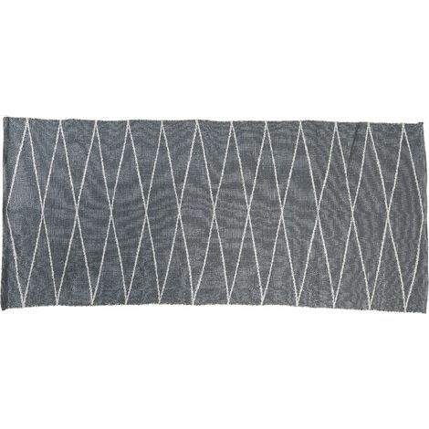 Tapis d'extérieur rectangle 200 x 90 cm motif Losanges - Jardideco