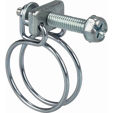 Collier double fils acier 2 pièces Boutté tuyau de Ø19 mm à Ø22 mm
