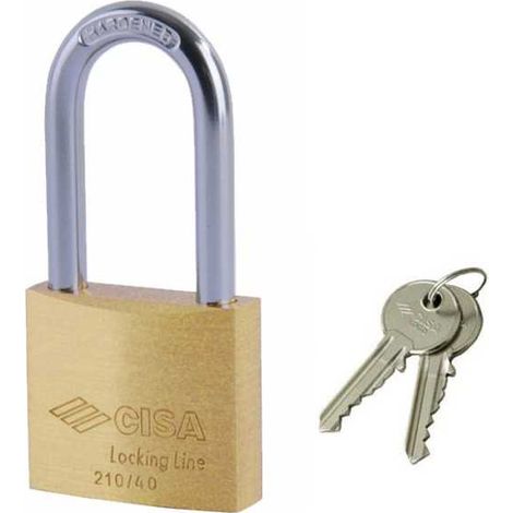 Candado de latón de 50 mm, arco largo 21011 Cisa Ll