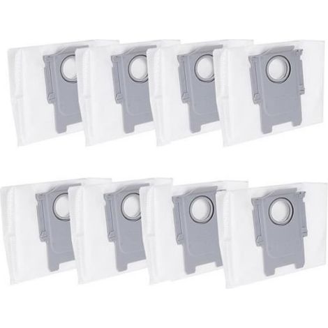 Sac À Poussière Pour Robot Aspirateur - Compatible Roborock S8+ S8 Pro Ultra S7 MaxV Ultra Q5+ Q7+ Q7 Max+ - Non Tissé - 8 Pièces (1/4)