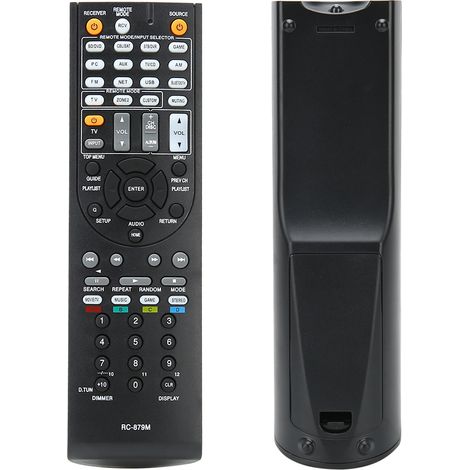 Ersatzfernbedienung RC-879M, kompatibel mit den AV-Receivern ONKYO TX NR535, TX sR333, HT R393 und HT s3700 (1/5)