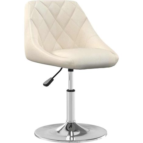 Maison Exclusive - Esszimmerstühle 4 Stk. Drehbar Creme Samt (1/5)