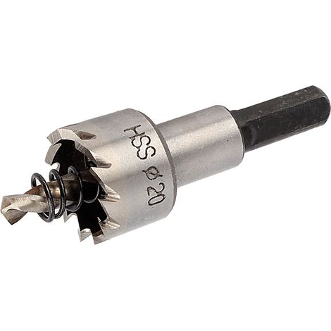 Foret métallique en acier inoxydable, scie cloche robuste pour perçage, outil de découpe 20mm (1/5)