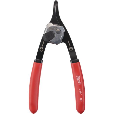 PINZA REVERSIBILE PER ANELLI ELASTICI COMPATTA .038" 45°