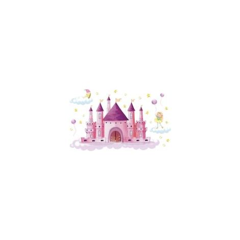 30 x 90 cm, 1 Stück Wandaufkleber „Prinzessinnenschloss“ – Crezuo