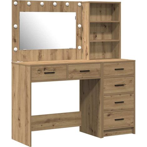 Maison Exclusive - Schminktisch mit Regal Braun 78,5 x 41 x 135 c