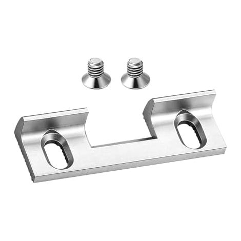Plaque de Gâche e Porte D’entrée Pièce de Remplacement Type 115 Réglable Gâche de Serrure de Porte en Métal Insert Accessoire de Ferrure de Porte 46 x 14,4 x 9 mm Entraxe 32 mm (1/5)