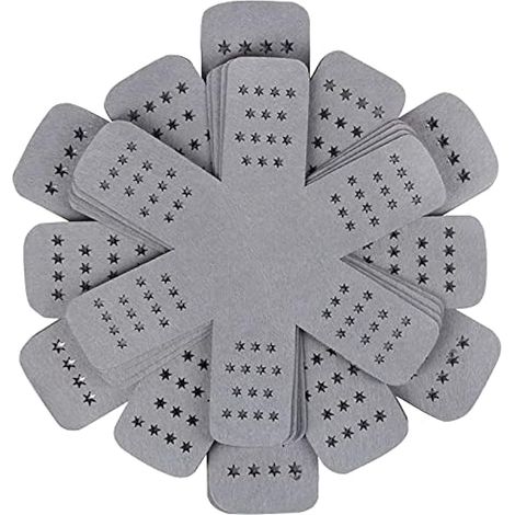 Protège-poêles gris, plus grands et plus épais avec étoiles, lot de 12 en 3 tailles différentes, séparateurs pour empiler les casseroles dans le placard de cuisine. (1/5)
