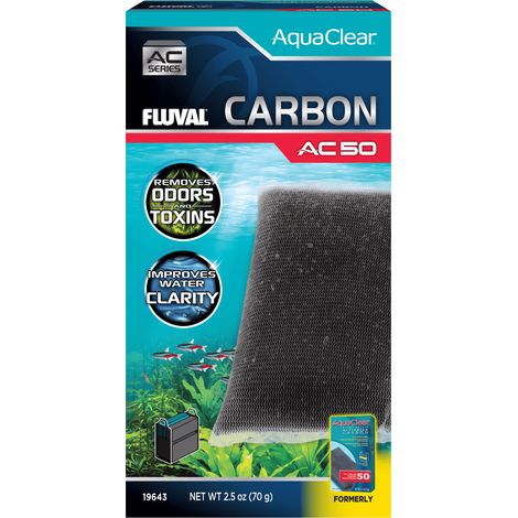 Carbón activo para filtro AquaClear Fluval AC - Pack de 1