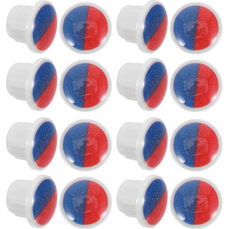 Cache-rosace de Robinet 6, 7mm en Plastique Rouge et Bleu (1/5)