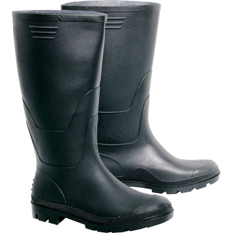 Gummistiefel mit hohem PVC-Futter, schwarz, Größe 36 (1/2)