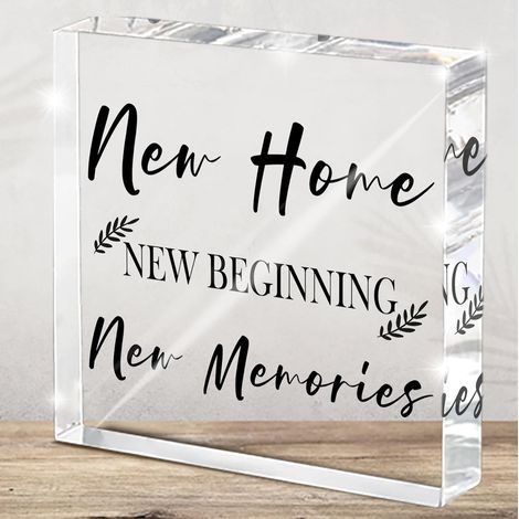 Cadeau de déménagement, décoration de nouvelle maison - Idées de cadeaux uniques - Décoration d'accessoires de maison, nouveau départ, nouveaux souvenirs (1/5)