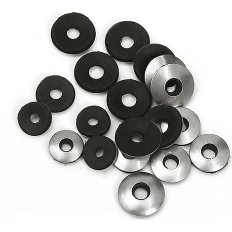 Kaelt - Aougo – Rondelles d'étanchéité en néoprène EPDM pour vis auto-perceuses – Diamètre extérieur 14mm – Épaisseur 2,5mm – Lot de 50 pièces (1/5)