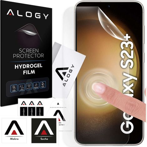 Pellicola in idrogel per la protezione dello schermo del Samsung Galaxy S23 Plus, pellicola protettiva in idrogel Alogy (1/5)