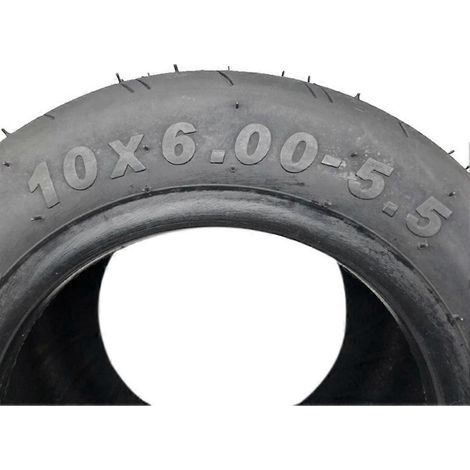 Pneu 10X6.00-5.5 pour moto, pneu tubeless, chambre à air pour scooter électrique, pneu élargi de 10 pouces. (1/5)