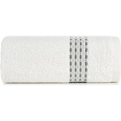 Toalla Riva 50x90 blanca, rizo 500g/m2