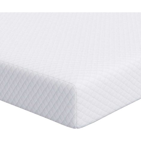 Surmatelas Blanc 180 x 200 cm Tissu Jacquard