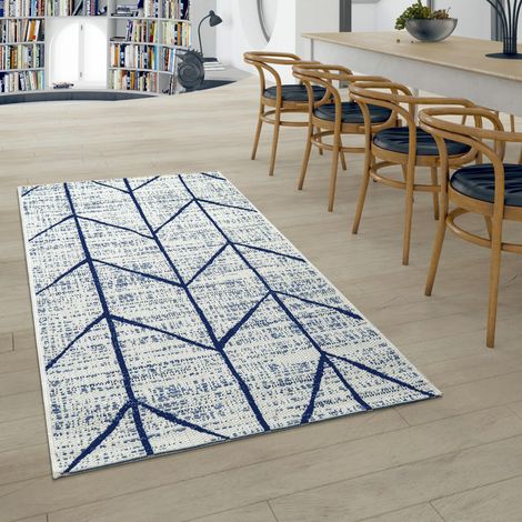 Paco Home Tapis Intérieur & Extérieur Tissage À Plat Géométrique Motif Scandinave En Blanc 80x150 cm (1/5)