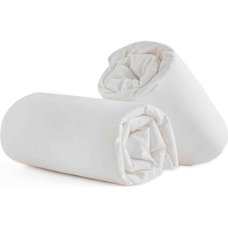 Pack de 2 draps-housses pour berceau en coton biologique, respirant de la plus haute qualité pour votre bébé. (Pack 2 Unités - 70x140 cm) (1/5)