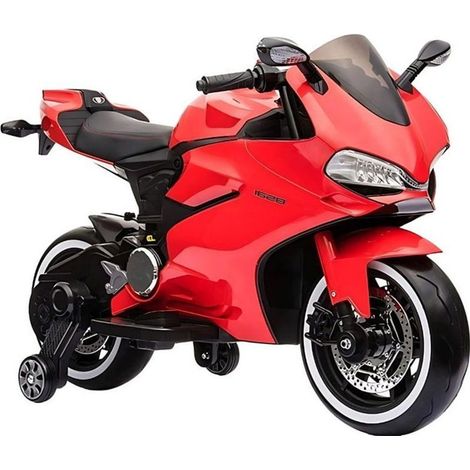 Moto eléctrica roja de 12 V para niños (1/4)