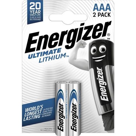 Energizer Ultimate FR03 Batteria Ministilo (AAA) Litio 1250 mAh 1.5 V 2 pz.
