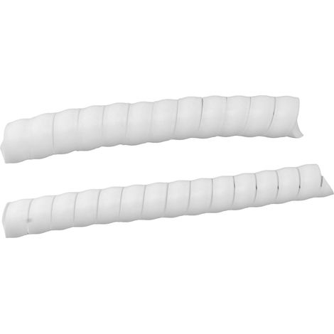 Protecteur de tronc en spirale plastique, tube de protection d'écorce pour arbres, 2 pièces, protège jeunes plants et plantes contre cervidés, lapins, rongeurs et tondeuses. (1/5)