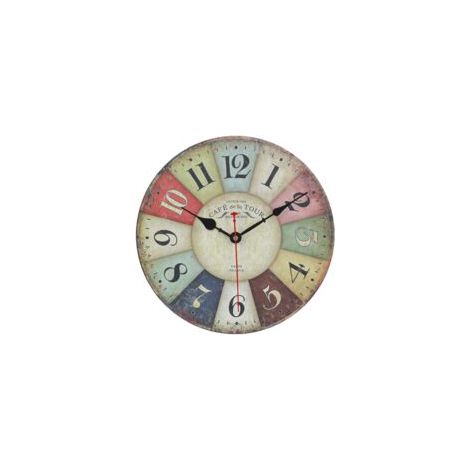 Horloge murale vintage 30 cm – Design industriel silencieux – Élément décoratif pour salons, chambres et bureaux
