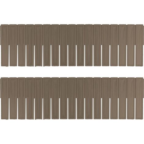 Lot de séparateurs en plastique organiseur modulaire pour tiroirs 130x435mm  Couleur: Marron