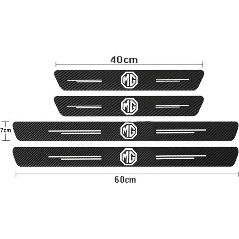 (4 pièces MG) Autocollants de seuil de porte en fibre de carbone pour MG 6,350,550,ZT,7,ZS,HS,GS,3,TF,5,RX5,ZR,GT - Accessoires auto (1/3)